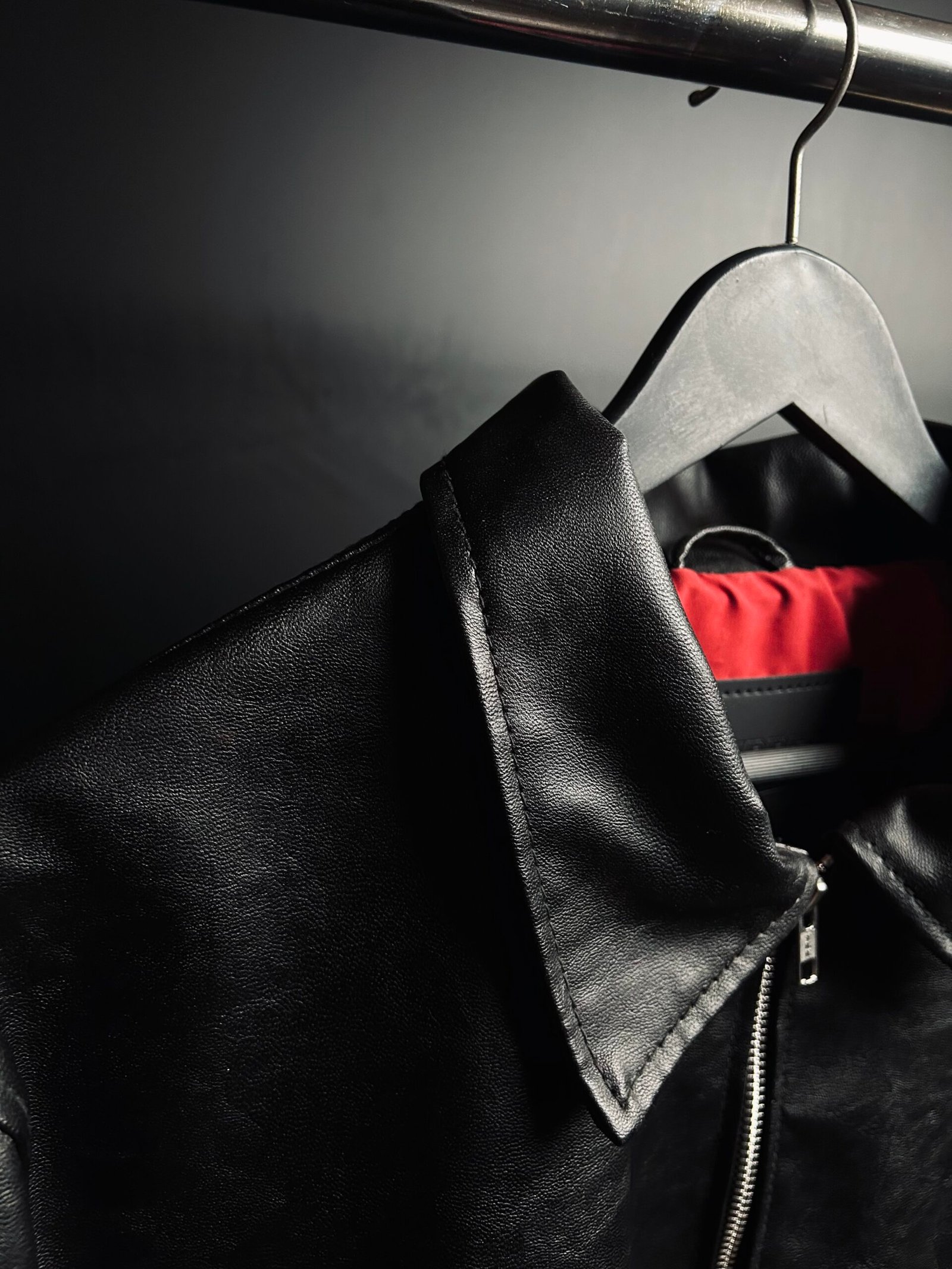 boxy fit leather jacket boxy fit leather jacket